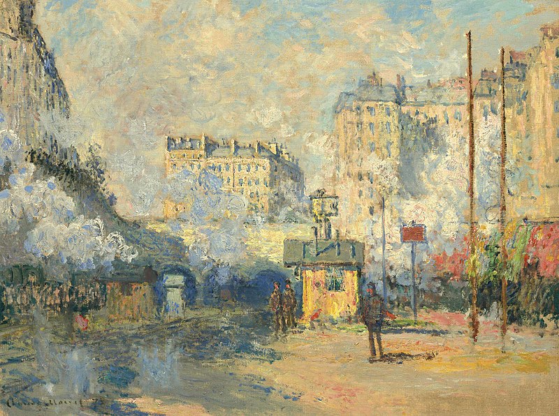 Monet Extérieur de la gare Saint-Lazare